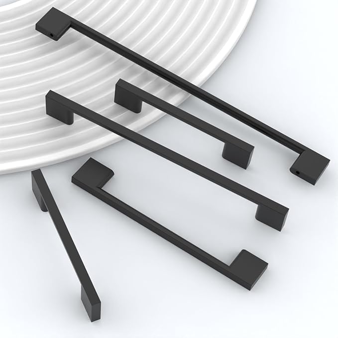 10 Pack Matte Black Cabinet Pulls 3 Inch Cabinets Handles Kitchen Hardware for Cabinets Black Dresser Pulls