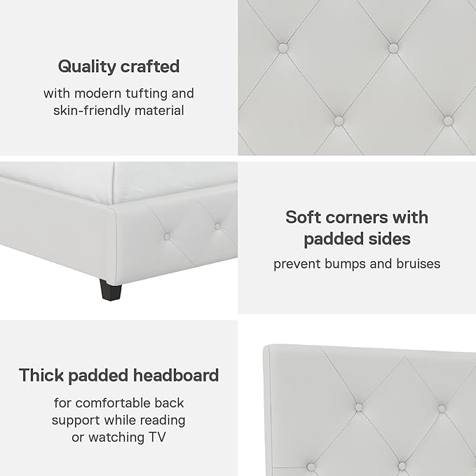 DHP Dakota Bed, Full, White