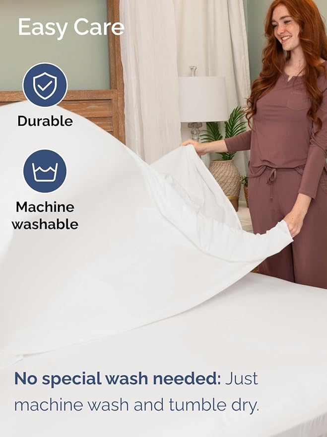 Extra Deep Full Sheet Set - 6 Piece Breathable and Cooling Sheets - Hotel Luxury Bed Sheets Set - Easy Fit - Soft, Wrinkle Free and Comfy Sheets Set - Antique White Sheet Set with Extra Deep Pockets
