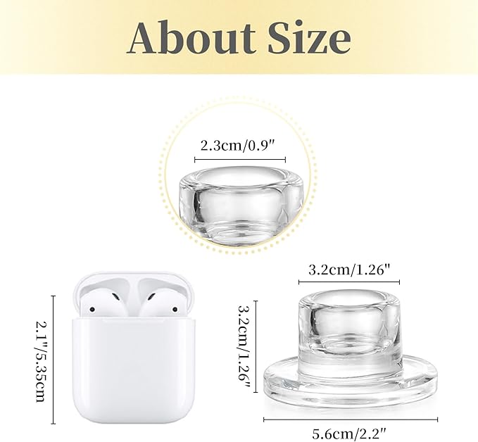 Hewory Glass Taper Candle Holders: 10 PCS Candlestick Holders Clear Short Tapered Candle Holder Set - Candle Stick Holder Decor for Table Centerpiece Wedding Party Advent Christmas Home Decorations
