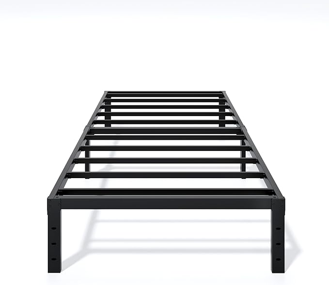 Metal Bed Frame Twin XL Size - 12 Inch Heavy-Duty Twin XL Platform Bed Frame No Box Spring Needed, Easy Assembly, Noise-Free, Sturdy Mattress Foundation, Underbed Storage Space
