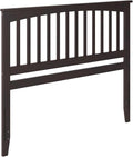 AFI, Mission Queen Solid Wood Headboard with Attachable Charger, Espresso