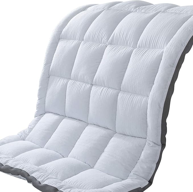 Mattress Topper King Mattress Pad Protector - Quality Plush Luxury Down Alternative Pillow Top - Extra Thick Mattress Cover(King Size)