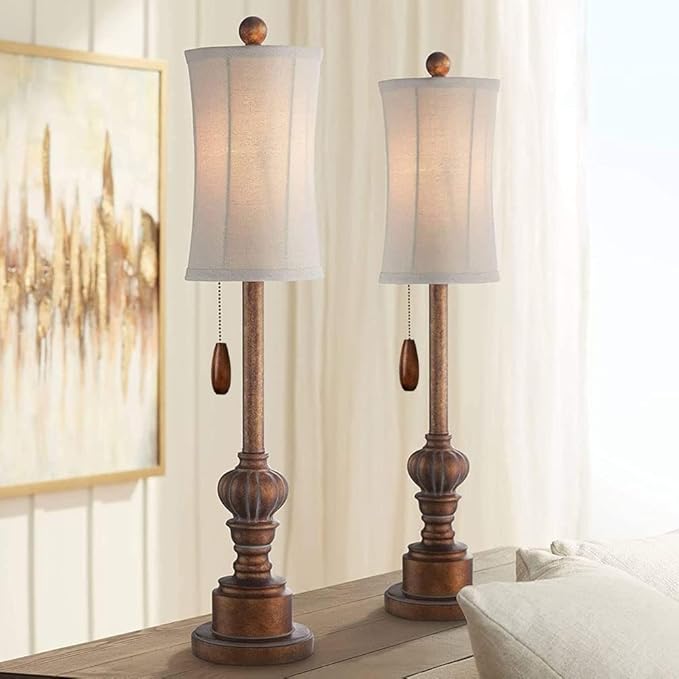 Vinaco Wooden Ceiling Fan Pull Chain Set, Decorative Fan Pull Chain Extension with Pendant, 13 Inches Pull-Chains for Fans and Light with 3MM Ball Bead Chain, 4 Pack Fans Light Pull-Chain Extension