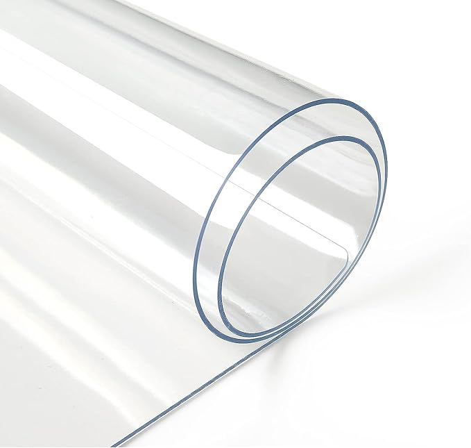 Deep Dream 1.5mm Clear Desk Cover Protector, 17×54 Inch Clear Desk Cover, Rectangular Vinyl Desk Pad, PVC Plastic Table Cover for Office, Dresser, Night Stand, Computer & Writing Desk Tabletop