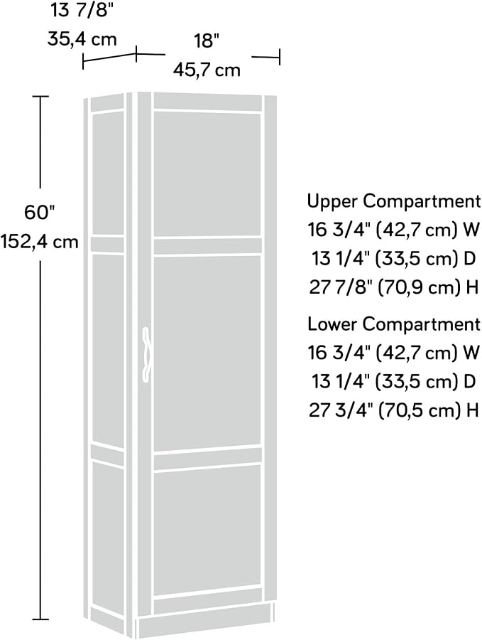 Sauder Miscellaneous Storage Storage Cabinet/ Pantry cabinets, Cinnamon Cherry finish