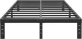 ALDRICH 10 Inch Metal Full Size Bed Frame - Double Black Basic Steel Slats Platform, Easy Assembly Heavy Duty Noise Free Bedframes, No Box Spring Needed