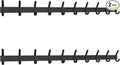 Matte Black Coat Rack Wall Mount – 30 Inch Stainless Steel Hook Rail with 10 Double Coat Hooks – Wall Mounted Entryway Organizer for Coats, Hats, Bags, Towels, Robes, Closet or Bathroom - 2 Pack