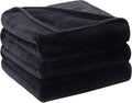 Soft Blanket King Size Fleece Warm Fuzzy Throw Blankets for The Bed Sofa Lightweight Charcoal Grey 90" x 108"