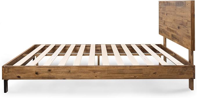 ZINUS Tricia Wood Platform Bed Frame with Adjustable Headboard / Wood Slat Support with No Box Spring Needed / Easy Assembly, Full