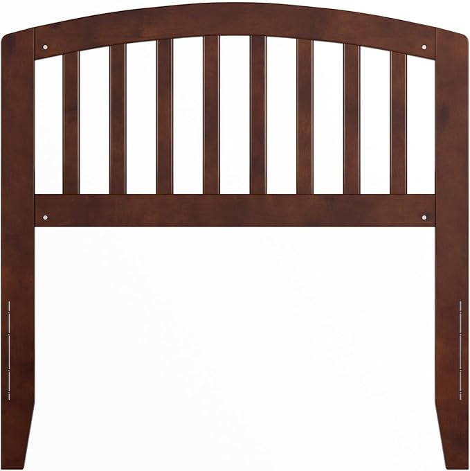 AFI Richmond Twin Size Headboard with Attachable Charger in Walnut
