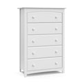 Storkcraft Kenton 5 Drawer Dresser (White) for Kids Bedroom, Nursery Dresser Organizer, Chest of Drawers with 5 Drawers, Universal Design for Children’s Bedroom