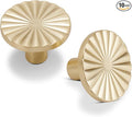 10 Pack Kitchen Cabinet Knobs Round Sunflower Dresser Knob Modern Drawer Hardware Cupboard Handles Furniture Knob for Bathroom Single Hole Knobs for Wardrobe Brushed Gold TYH-BG-K10