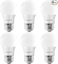 LUXRITE A15 LED Bulb 40W Equivalent, 7W, 2700K (Warm White), 600 Lumens, Enclosed Fixture Rated, Dimmable Ceiling Fan Light Bulbs, E26 Medium Base, UL Listed - Indoor and Outdoor (6 Pack)