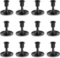 Black Candlestick Candle Holders for Taper ：12 PCS Romadedi Candle Stick Holder Set Vintage Table Centerpiece Halloween Decoration Wedding Christmas Fireplace Mantel Home Deocr