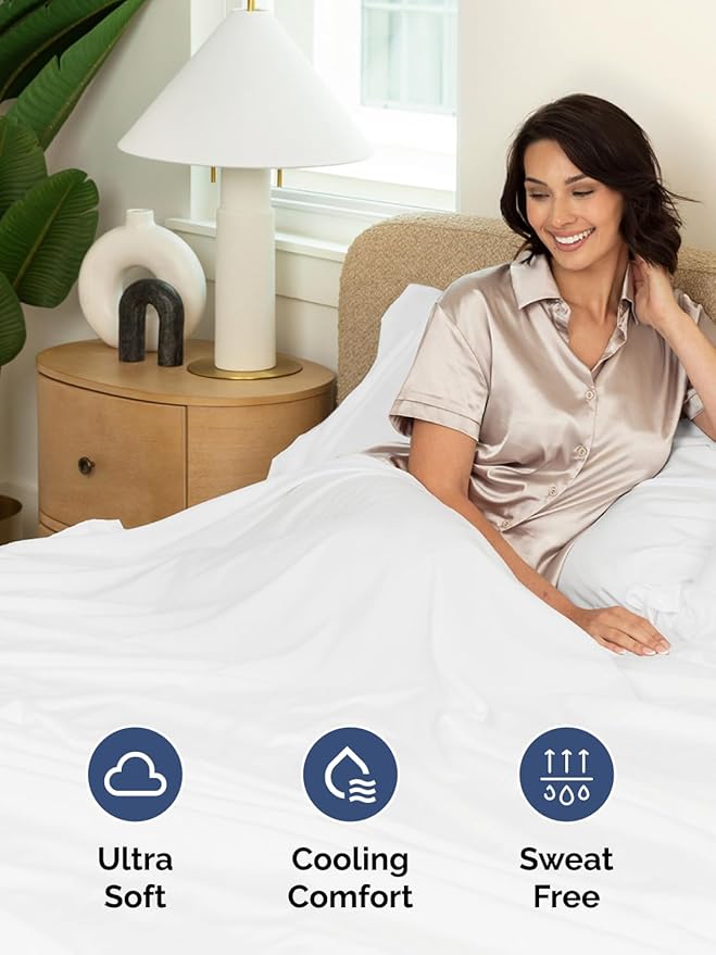 Extra Deep Cal King Sheet Set - 6 Piece Breathable & Cooling Sheets - Hotel Luxury Bed Sheets Set - Easy & Secure Fit - Soft, Wrinkle Free & Comfy Sheets Set - White Sheet Set with Extra Deep Pockets