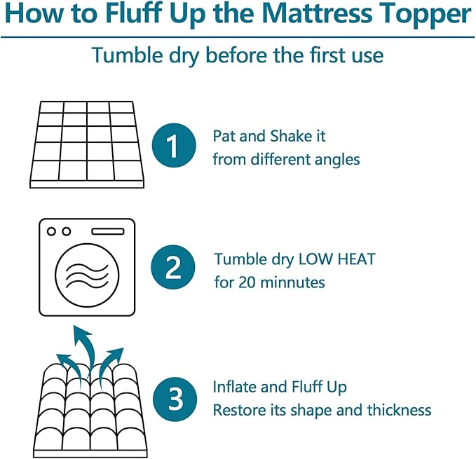CHOKIT Queen Mattress Topper, Extra Thick Pillow Top Mattress Pad for Back Pain Relief, Cooling Bed Topper Mattress Cover with 8-21 Inch Deep Pocket
