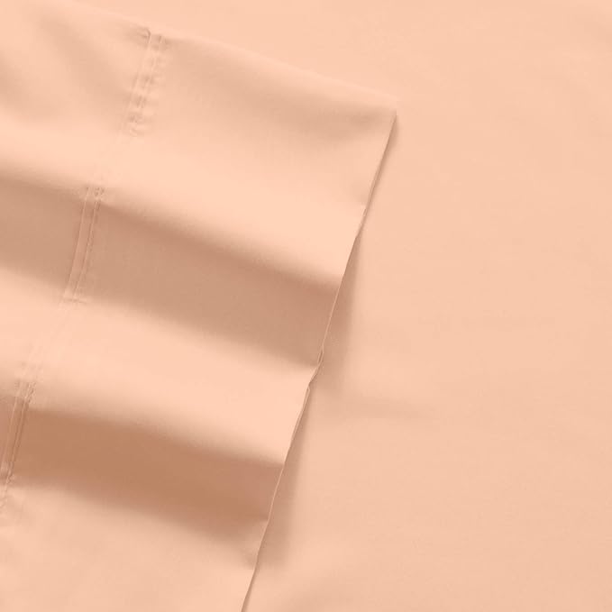 Sweet Home Collection 6 Piece Bed Sheet Set, RV Short Queen, Peach