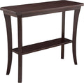 Leick Home Boa Console Table, Solid Wood, Bottom Display Shelf, Narrow Depth, Easy-Assembly, For Living Room/Hallway, Chocolate Cherry, 38.0 in. W x 14.0 in. D x 30.0 in. H, 10332