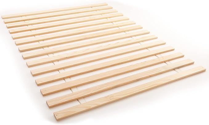 Hercules Bed Support Slats, Heavy-Duty Solid Pine Wood Bunkie Board, Xtreme, Queen Size - Wooden Mattress Frame and Platform - Easy Assembly for Beds