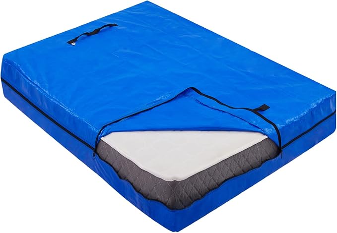 AlexHome Mattress Bag for Moving and Storage,Heavy Duty Tarp Reusable Mattress Storage Bag,Easy Carrier Mattress Moving Cover (Queen Size,2 Pack)