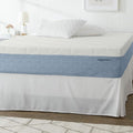 Amazon Basics Gel Memory Foam Mattress, Firm, Cooling, California King Mattress, CertiPUR-US® Certified Foam, 84 x 72 x 12 inches, White/Gray