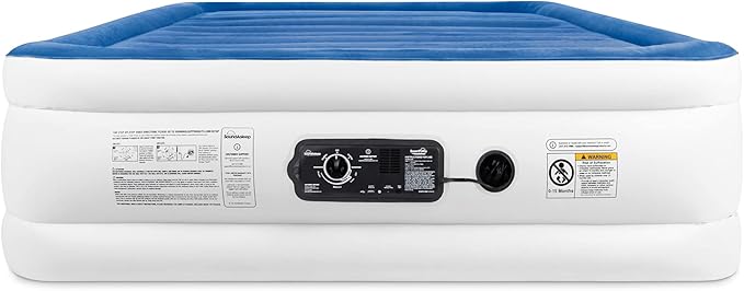 SoundAsleep Products SoundAsleep CloudNine Series Air Mattress with Dual Smart Pump Technology Queen Size