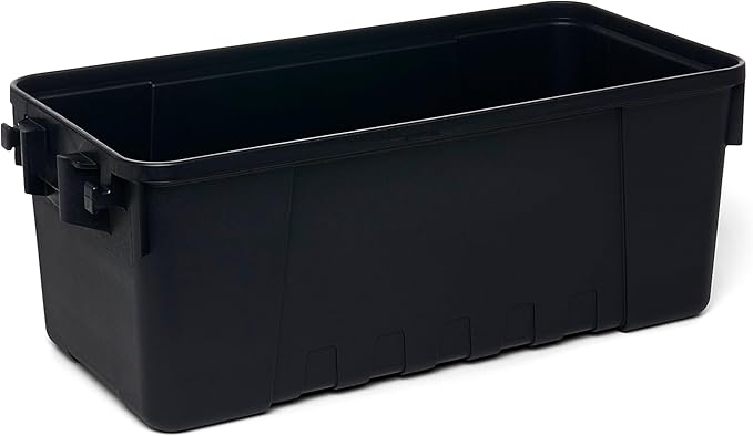Plano Storage Trunk, Black, Medium, Lockable Storage Box, Airline Approved Sportsman Trunk, Hunting Gear and Ammunition Bin, Heavy-Duty Containers for Camping, 68-Quart