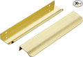 Ravinte Hardware 30 Pack Gold Cabinet Handles, 7.8 Inch (200mm) Finger Edge Pulls, 6-1/4 Inch Hole Center, Finger Pulls for Cabinets