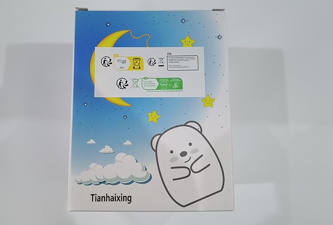 Animal-Shaped Night Light, Rechargeable LED Soft Silicone (BPA Free) Bedside Lamp for Children/Adults, Adjustable Brightness and 9 Colors by Touch Control & Remote Control (Big Bear)