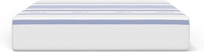 Vibe Gel Memory Foam Mattress, 12-Inch CertiPUR-US Certified Bed-in-a-Box, Full, White