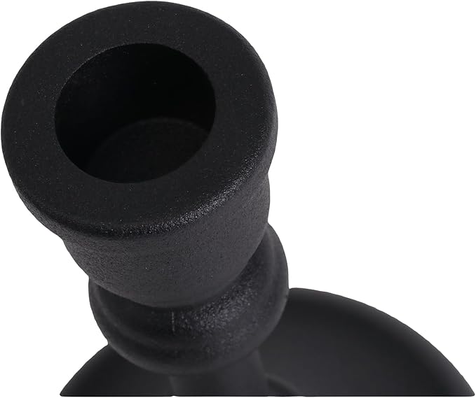 Black Heavy Candlestick Holders Taper Candle Holders Set of 3, Golden Candlestick Holders Decorative Candle Stand, Tapered Candle Holders Set for Wedding, Dining Table, Home Decoration (Antique Black)