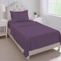 Mejoroom Twin Sheet Set - Hotel Collection Twin Sheets - Bedding Sheets & Pillowcases with Deep Pocket Fitted Sheet, Breathable, Wrinkle & Fade Resistant - 3 Piece(Purple)