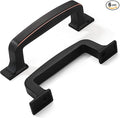 Khtumeware 6 Pack 3 Inch Cabinet Handles Oil Rubbed Bronze Pulls for Drawers, Kitchen Cabinets, Cupboards - Hardware Handles