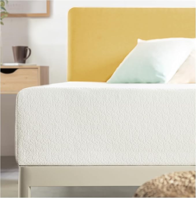 Best Price Mattress 12 Inch Queen Mattress Bed-In-A-Box, Green Tea Memory Foam, White