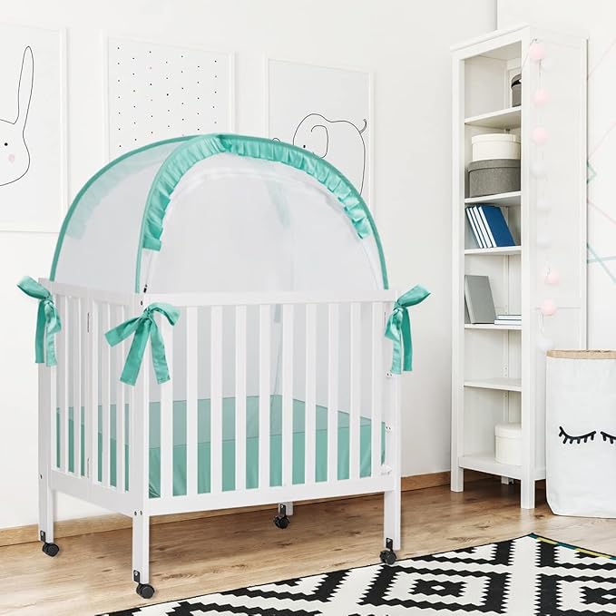 Baby Pack and Play Tent, Pack N Play Canopy to Keep Baby from Climbing Out, Crib Tent for Pack N Play & Playard (39.6" L x 27.6" W x 49.2" H)