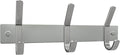 Small Coat Rack Wall Mount – Brushed Nickel 9 Inch Stainless Steel Hook Rail with 3 Heavy Duty Double Coat Hooks – Wall Mounted Coat Hanger for Entryway, Bathroom, Bedroom, Towel, Hat Organizer