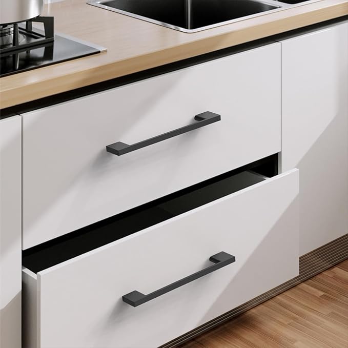 10 Pack Matte Black Cabinet Pulls 5 Inch Cabinet Handles Kitchen Cabinet Hardware Kitchen Handles for Cabinets Black Dresser Pulls Drawer Handle