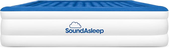 SoundAsleep Products CloudNine Series Air Mattress Includes Dual Smart Pump Technology - King Size