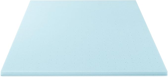Best Price Mattress 1.5 Inch Ventilated Memory Foam Mattress Topper, Cooling Gel Infusion, CertiPUR-US Certified, Dorm Essentials, Twin XL