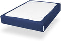 Box Spring Cover Twin Size with Smooth and Elastic Woven Material, Alternates for Bed Skirt, Wrinkle & Fading Resistant, Washable, Dustproof, Navy