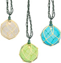 LIDORE Indoor String Light 10 Nautical Fishing Floats Coastal Buoy Beach Theme Decoration for Bedroom Bathroom Window Christmas Tree, 7.92Ft Indoor Outdoor Use