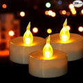 Battery Operated Tea Light Candles:200 Pack Flameless LED Realistic Flickering Candles 200+ Hours Electric Fake Candle in Warm Yellow Ideal for Party, Wedding, Birthday, Gifts and Home Decoration