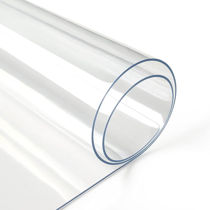 Deep Dream 1.5mm Thick 36 Inches Clear Round Table Protector, Round Table Cover, Tablecloth Protector, Table Protector for Dining Room Table & Office