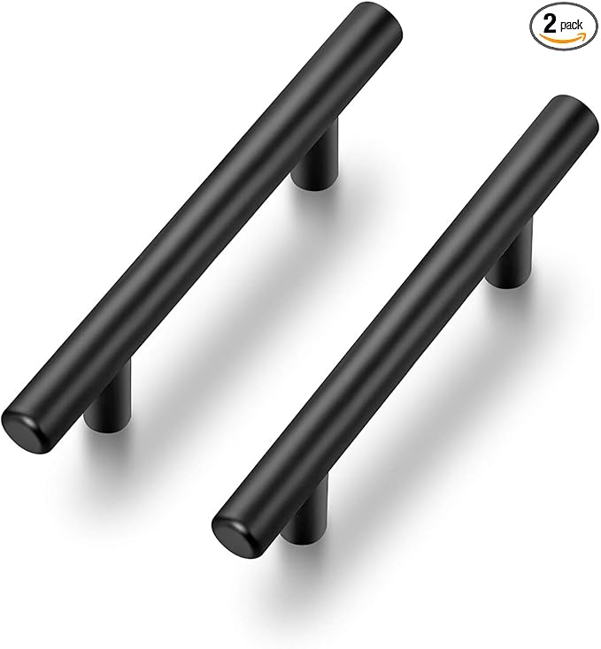 Ravinte 20 Pack 6 inch Cabinet Pulls Matte Black Stainless Steel Kitchen Cupboard Handles Cabinet Handles 3.5” Hole Center