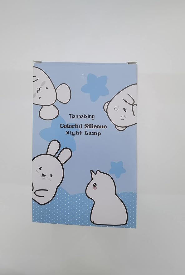 Animal-shaped Big Night Light for Children/Adult, Rechargeable LED Soft Silicone (BPA Free) Bedside Lamp, Adjustable Brightness and 9 Colors by Touch Control & Remote Control (Big Penguin)