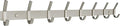 Coat Rack Wall Mount – Brushed Nickel 24 Inch Stainless Steel Hook Rail with 8 Heavy Duty Double Coat Hooks – Wall Mounted Coat Hanger for Entryway, Bathroom, Bedroom, Towel, Hat Organizer