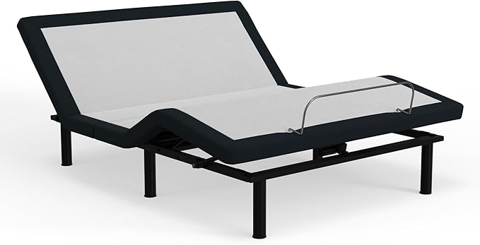 Blissful Nights King e3 Adjustable Bed Base Frame with Head and Foot Incline, Wireless Remote Control, Easy Assembly, and 10 Year Warranty