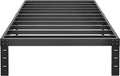 ALDRICH 10 Inch Metal Twin Bed Frame - Single Black Basic Steel Slats Platform, Easy Assembly Heavy Duty Noise Free Bedframes, No Box Spring Needed