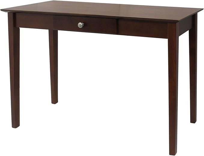 Winsome Rochester Console Table with Drawer, for Living Room, Hallway, Bedroom, 29", Antique Walnut